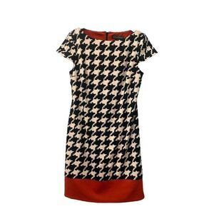 Classic Chic Jessica‎ Howard Hounds Tooth Secretary Day to Evening Dress 12